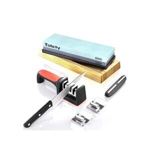 PPP Premium Whetstone Knife Sharpening KIt Dual Grit 1000/6000 NEW (READ DES)